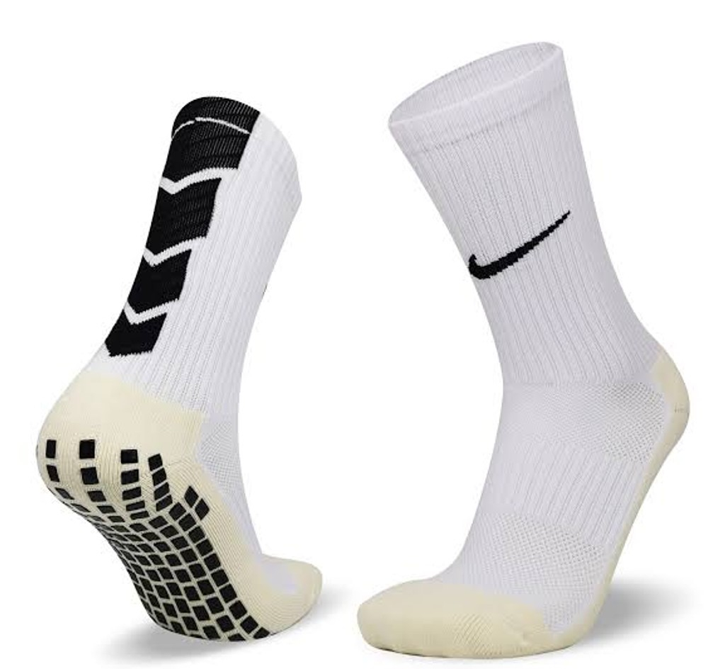 Medias Nike Antideslizante Blanco Con Beige