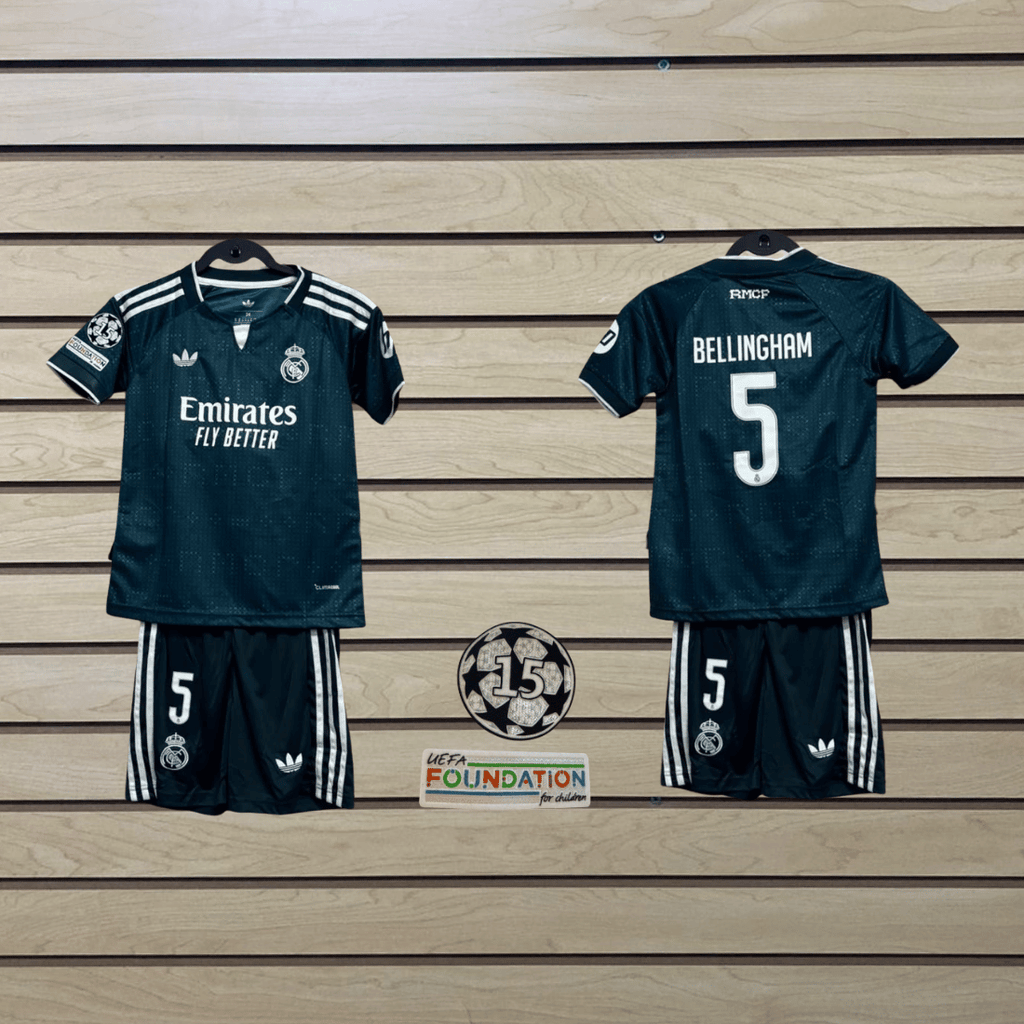 Uniforme Niño Real Madrid Segunda Equipacion Bellingham