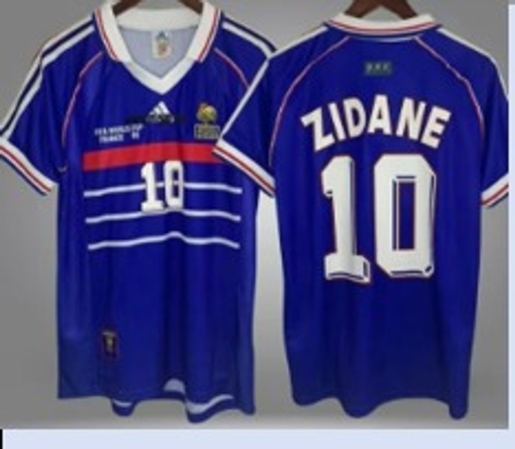 Camisa Retro Francia Primera Equipacion 98 Zidane