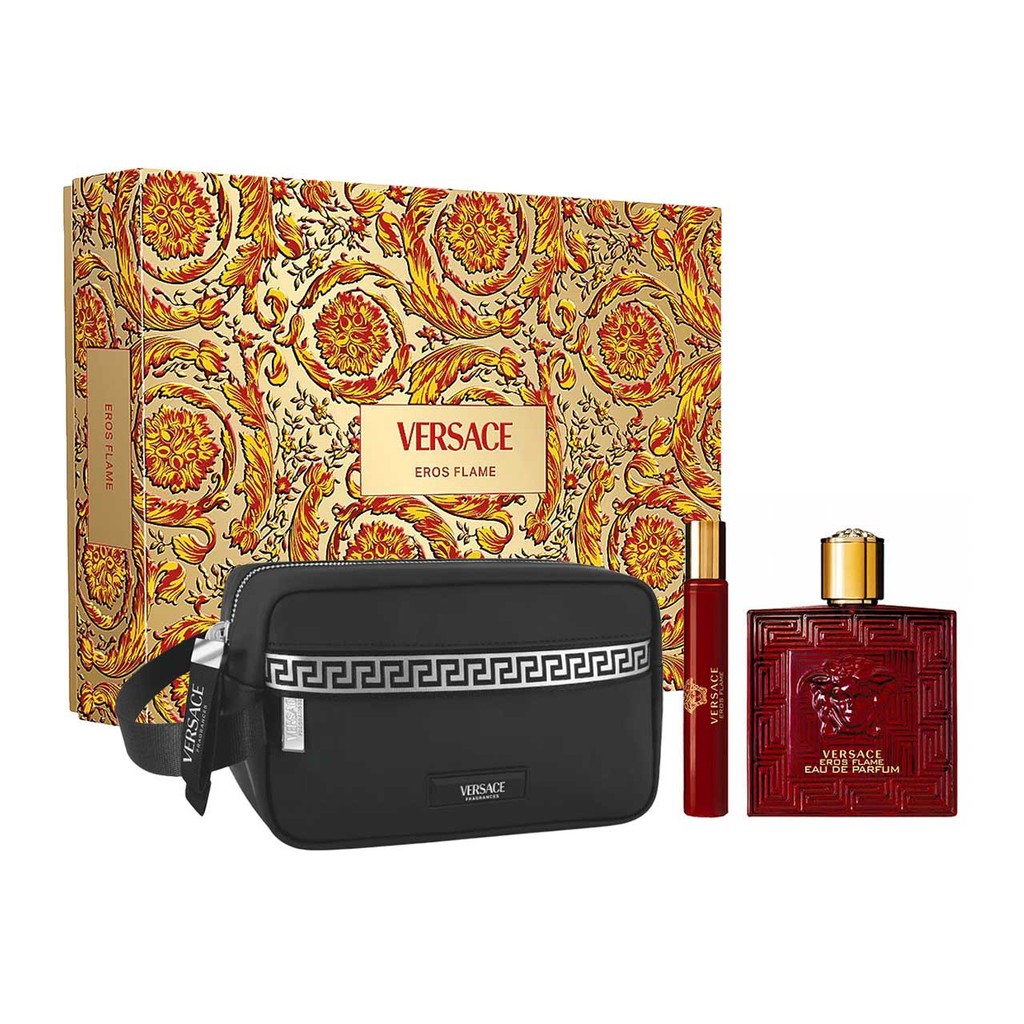 Set Versace Eros Flame EDP + Bolso Hombre