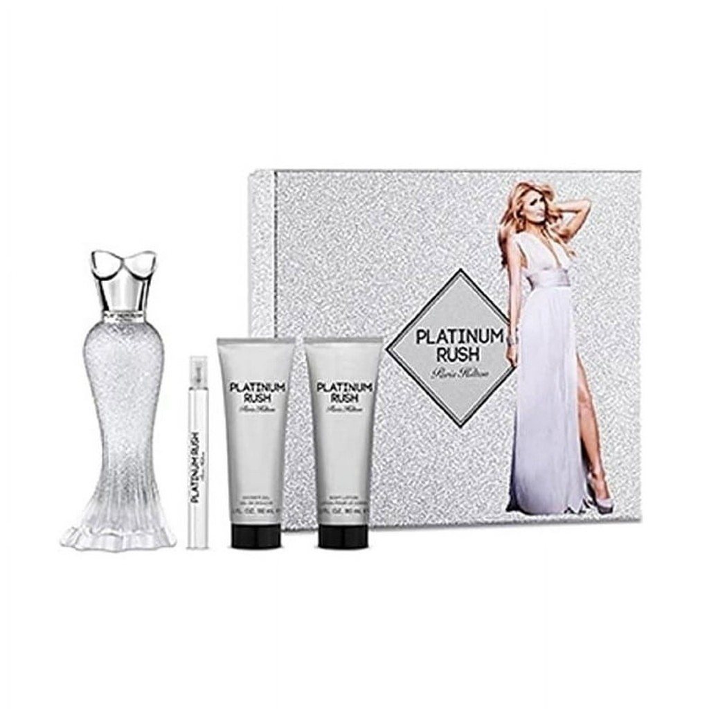 Set Paris Hilton Platinum Rush 4PC Mujer
