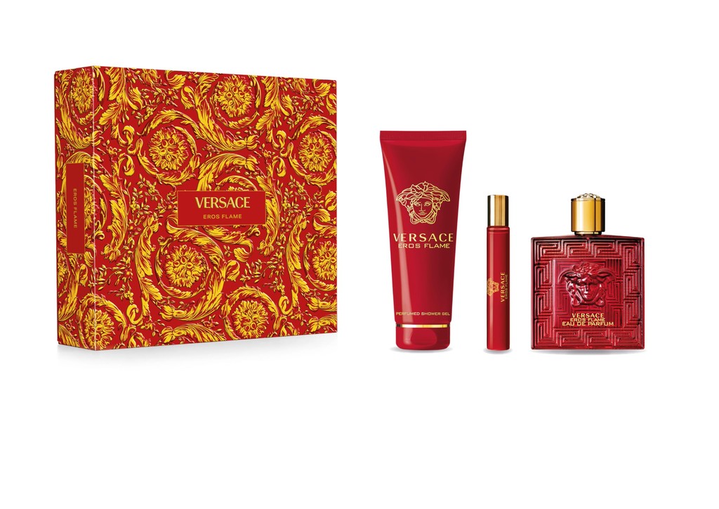 Versace Set Versace Eros Flame 3pzas Hombre original en Costa Rica