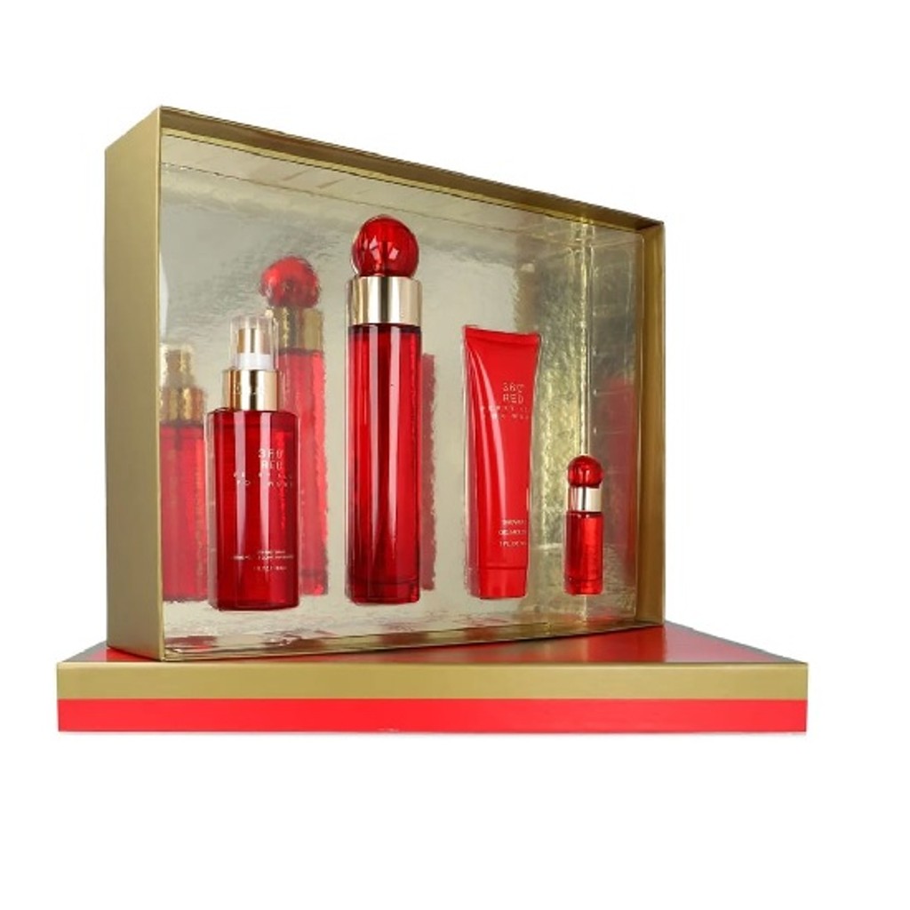 Set Perry Ellis 360 Red EDP 4pzas Mujer