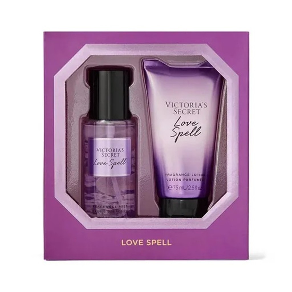 Set Victoria Secret Love Spell 75ml Body Mist & Crema