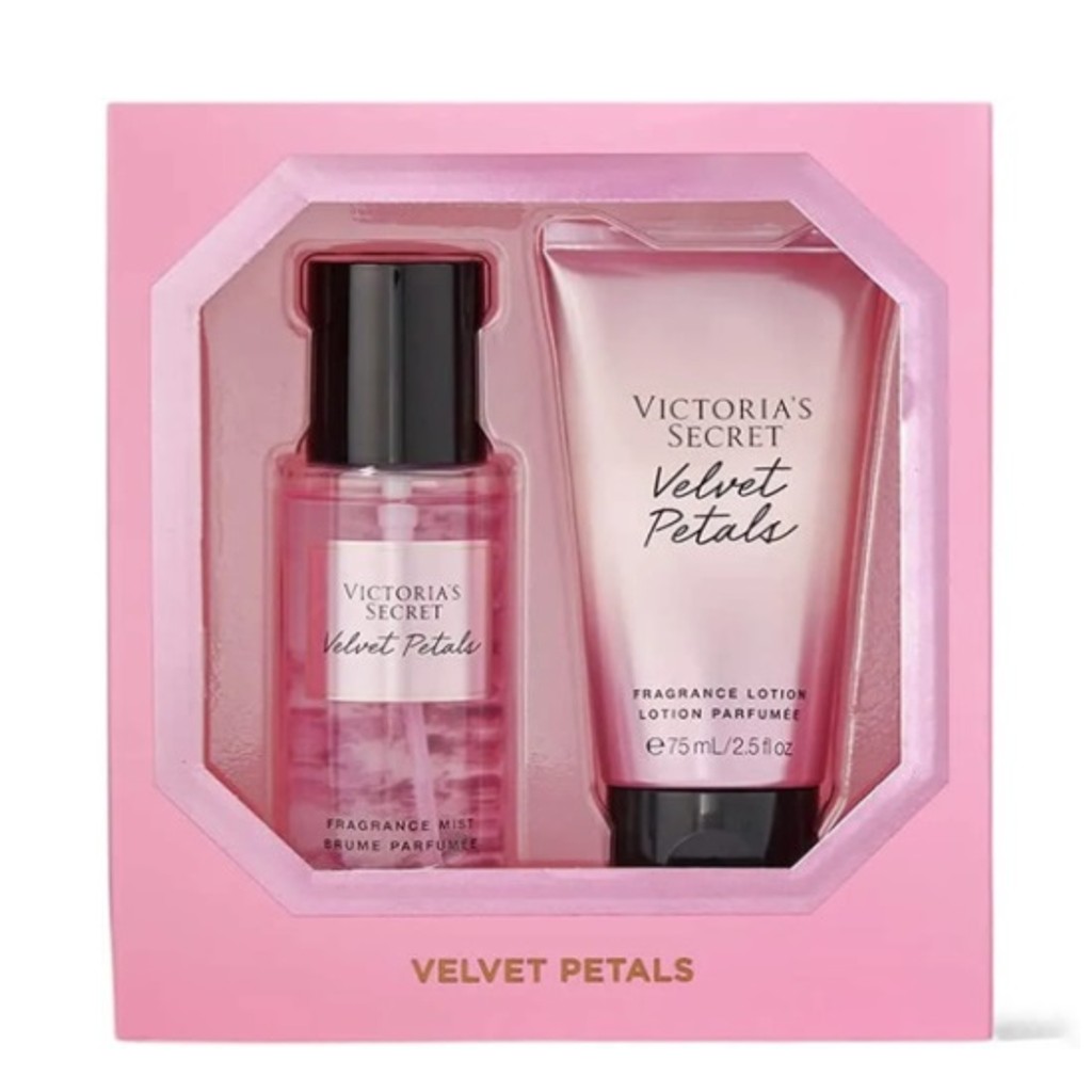 Set Victoria Velvet Petals 75ml Body Mist & Crema