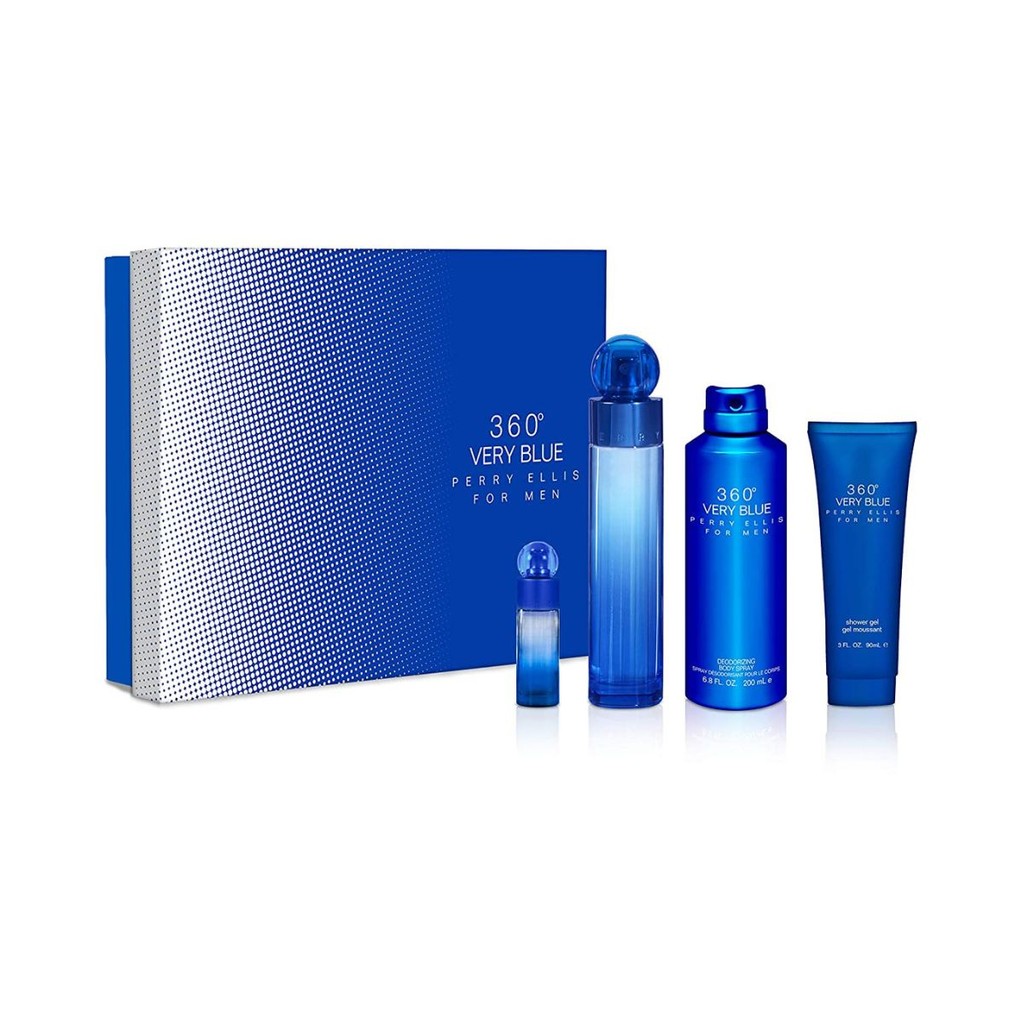 Perry Ellis Set Perry Ellis 360 Very Blue 4pzas original en Costa Rica