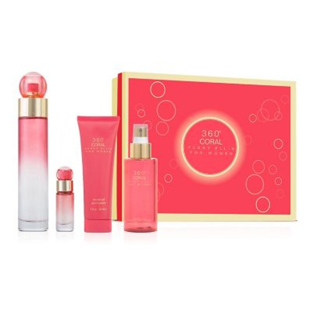 Perry Ellis Set Perry Ellis 360 Coral EDP 4pzas Mujer original en Costa Rica